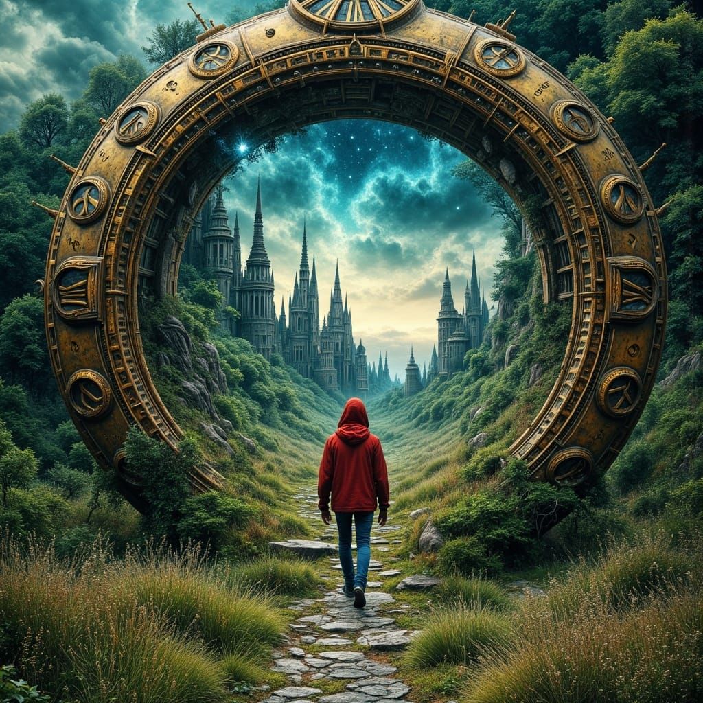 Majestic Timeless Realm: A Surreal Gateway to Another World