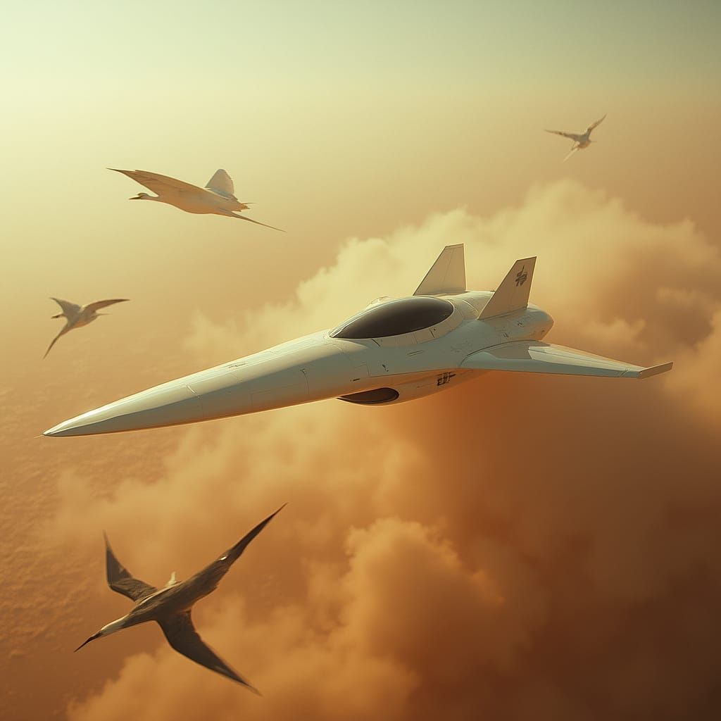 Starship Soars Through Turbulent Skies Over Desert Continent