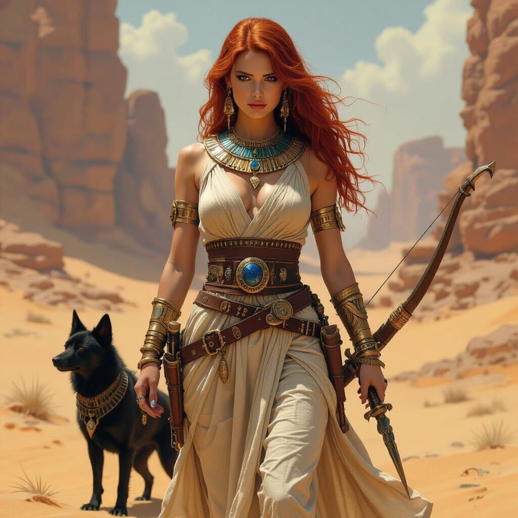 Desert Demigoddess in Egyptian Style