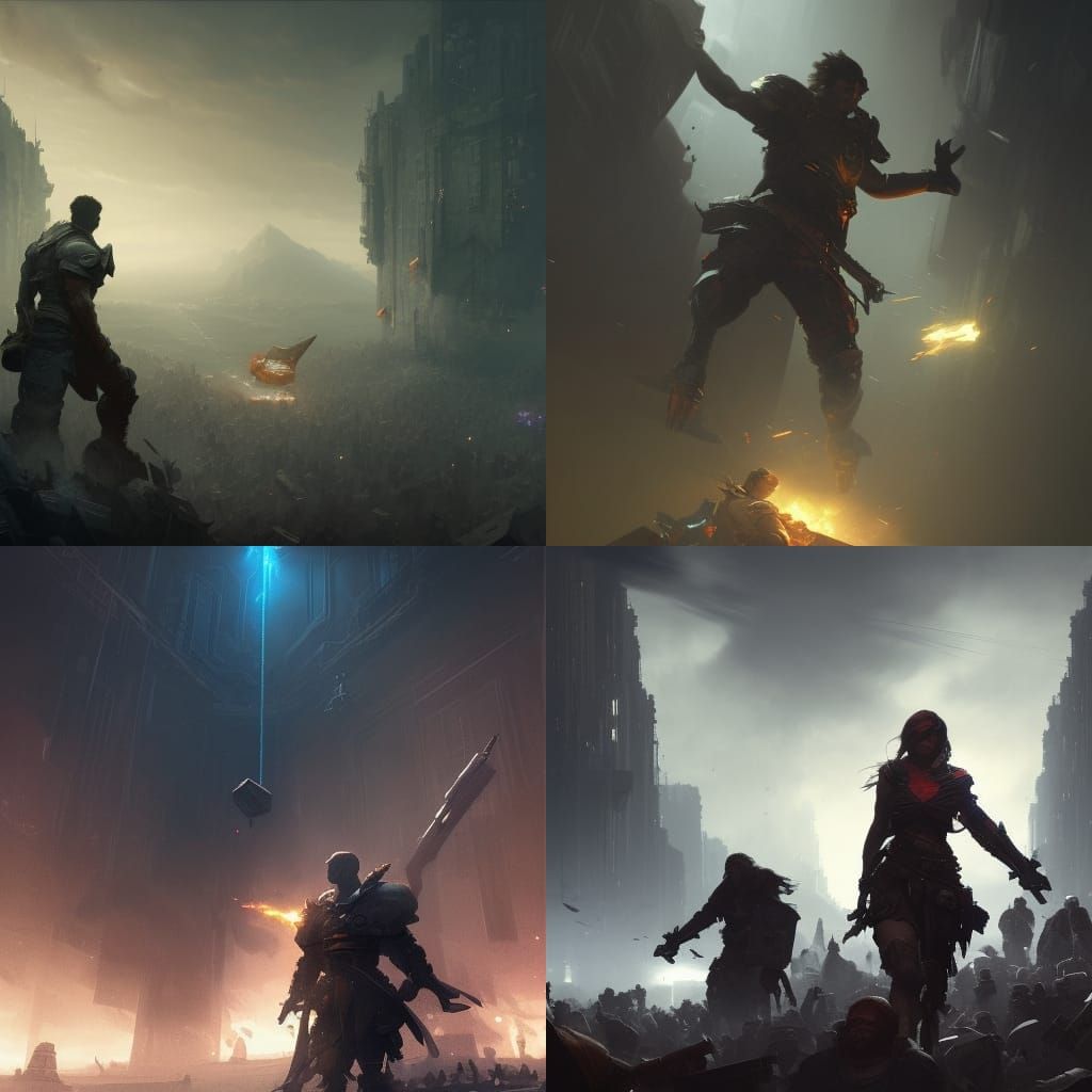 Fantasy Video Game Player Concept Art