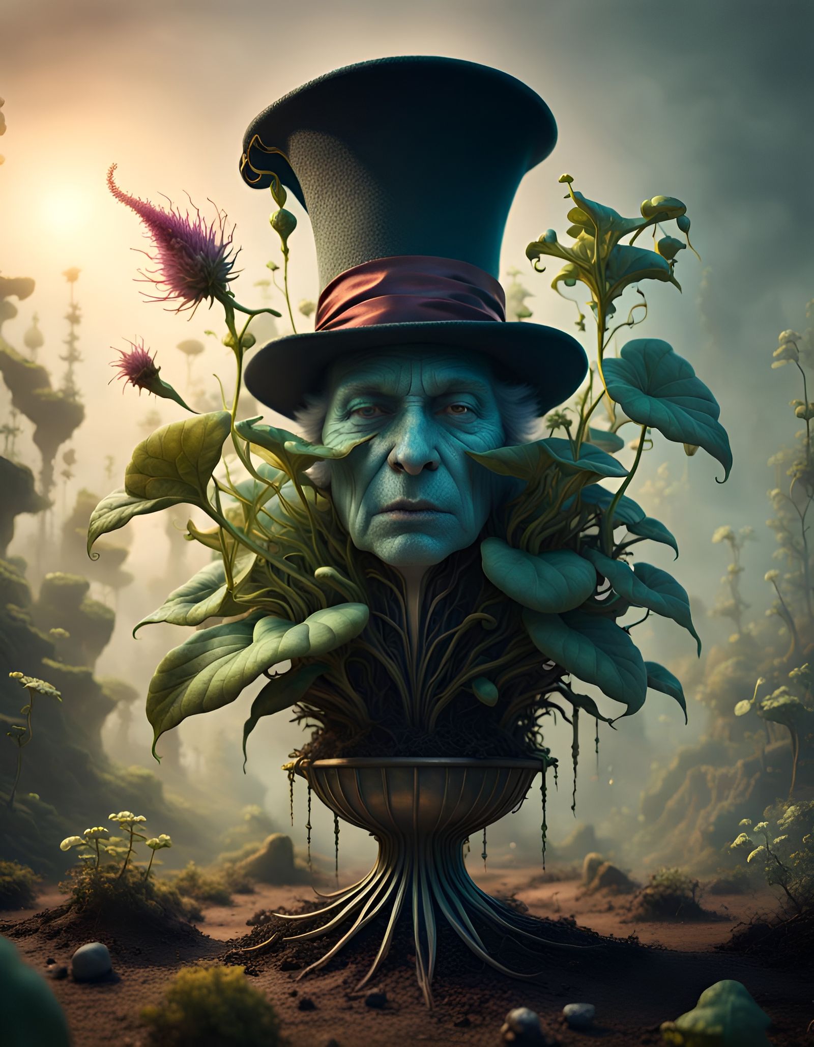 The Great Plantini: Botanical Magician in Photorealistic Sty...