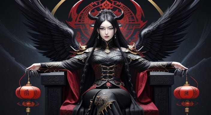 Heavenly Demon Queen on Obsidian Throne