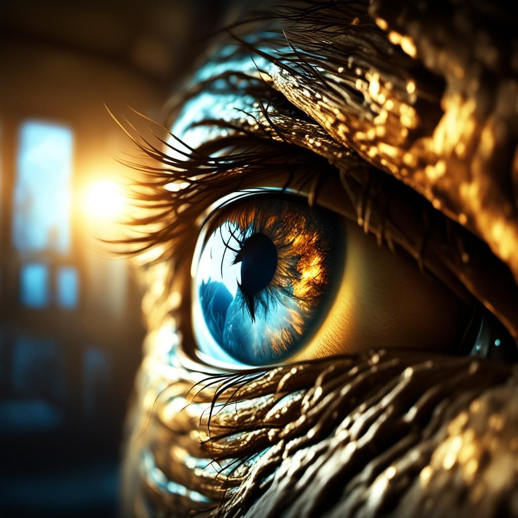 Eye Interior With Horse, Digital Matte Painting