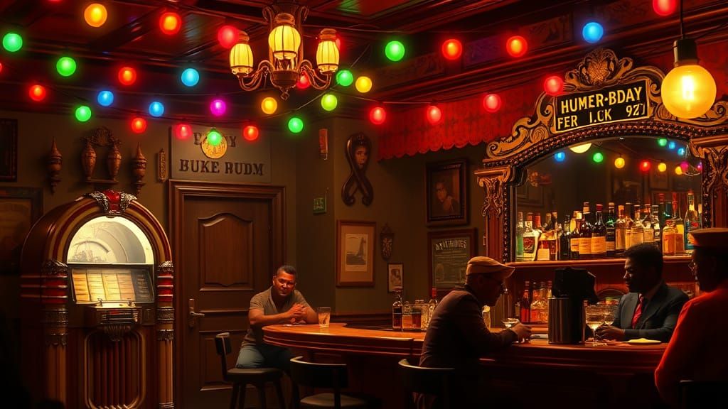 Roaring 20s Juke Joint in Moebius Style