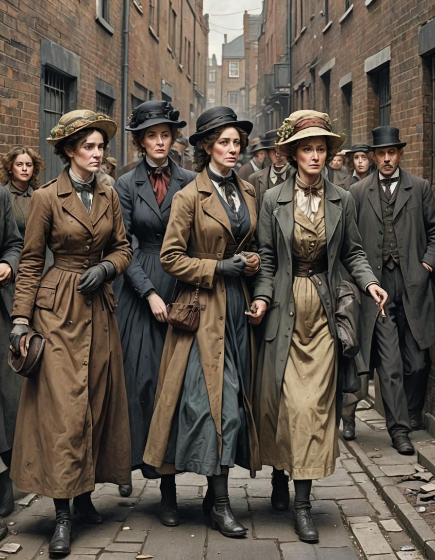 Victorian Era London Alley Scene