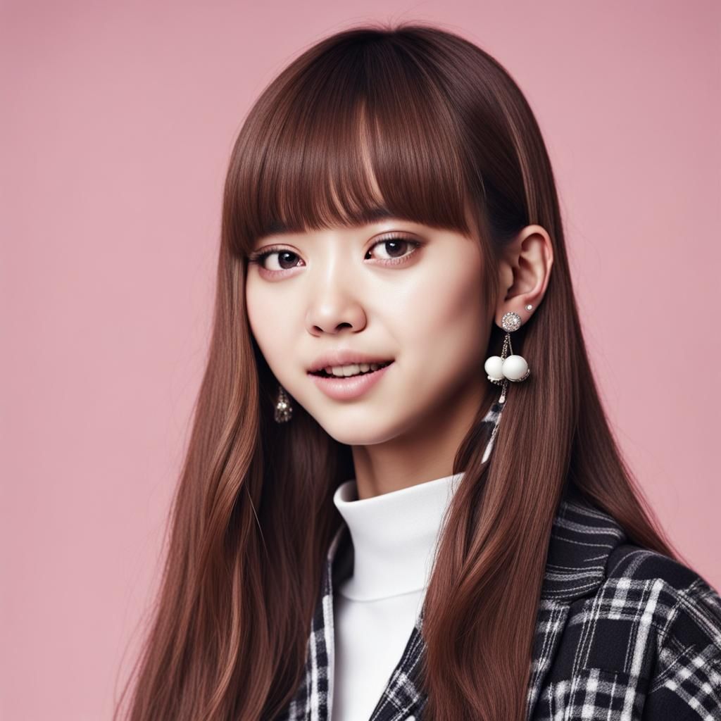 Lisa from Blackpink: Cute Korean Style Portrait