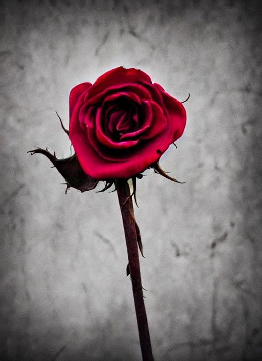 A Single Withered Rose