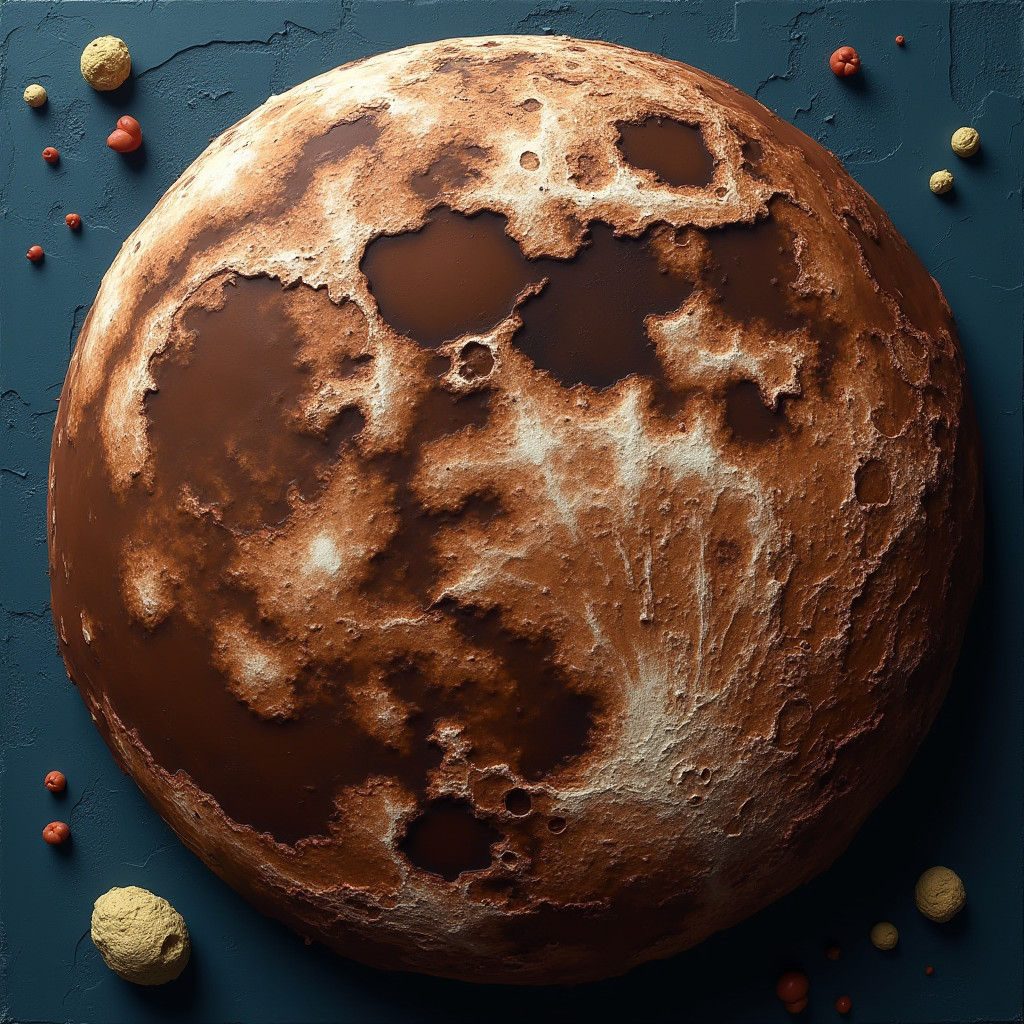 Chocolate Moon in Surrealist Style