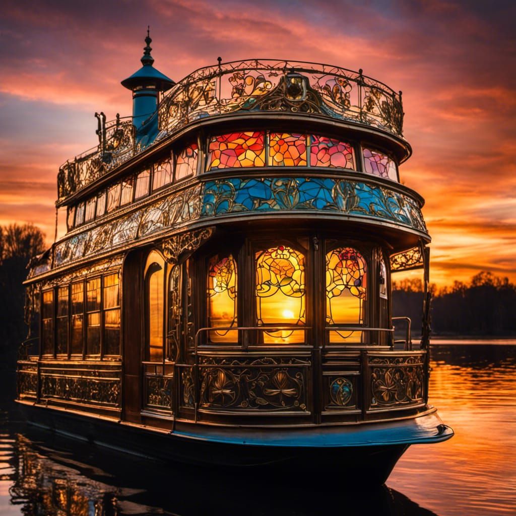 Sunset On the Houseboat