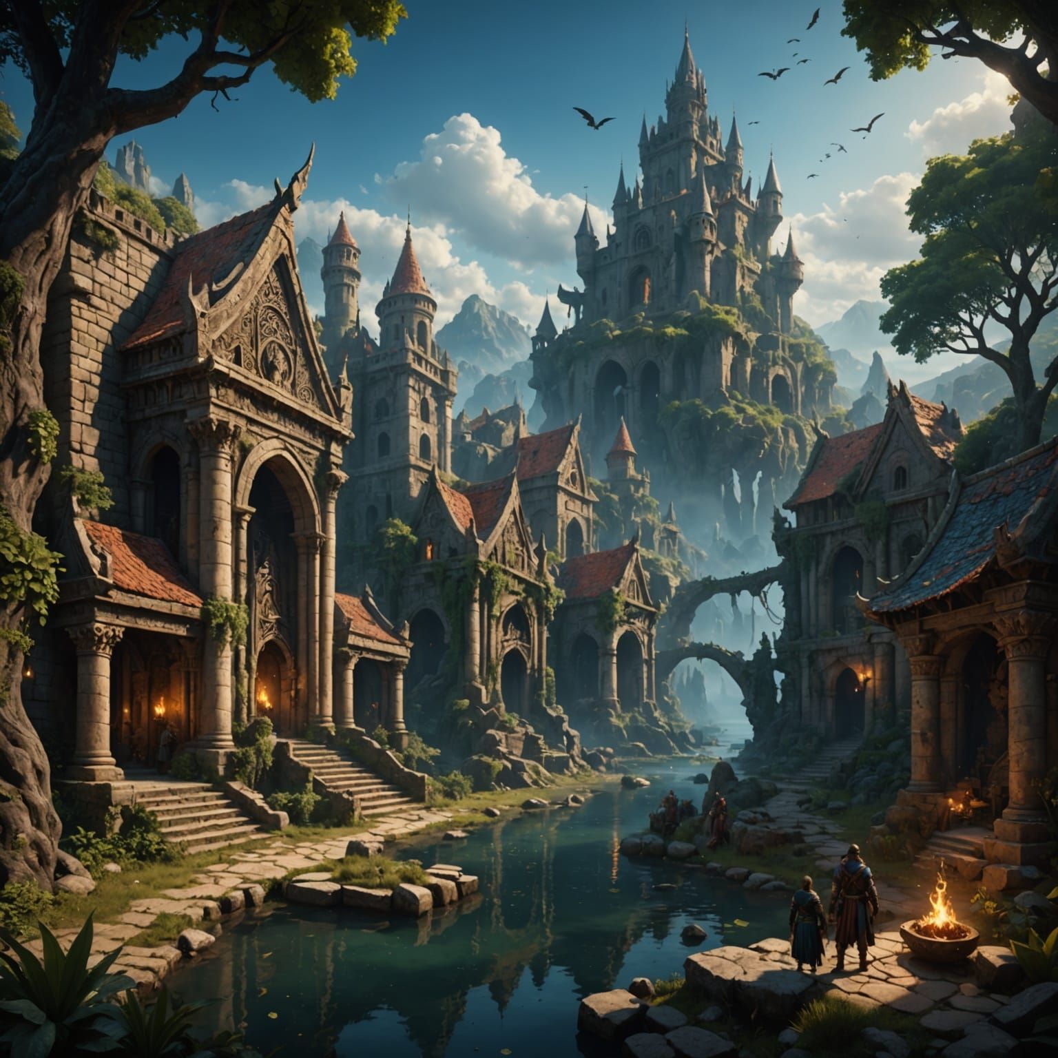 Epic Ancient Fantasy Worlds Unveiled in Intricate Detail