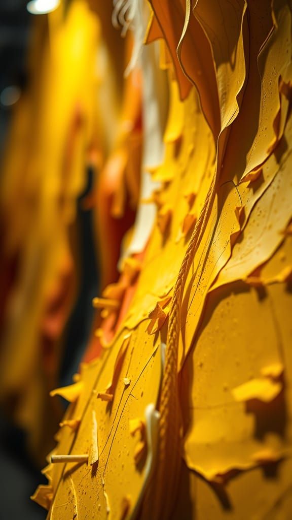 Abstract Yellow and White Color Patterns