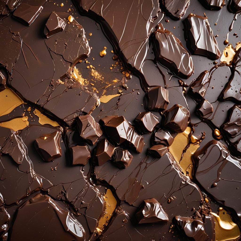 Mouthwatering Dark Chocolate Still Life Photography