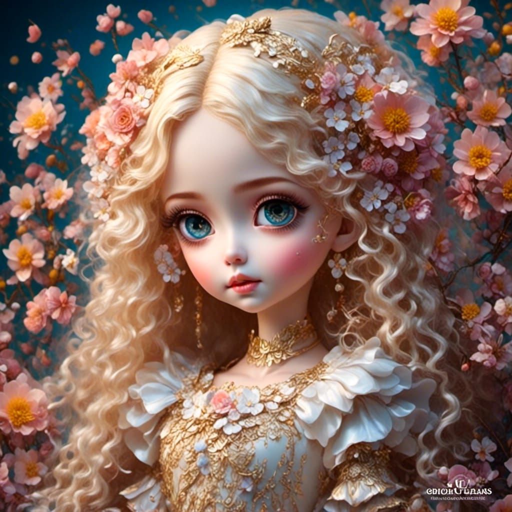 a beautiful doll
