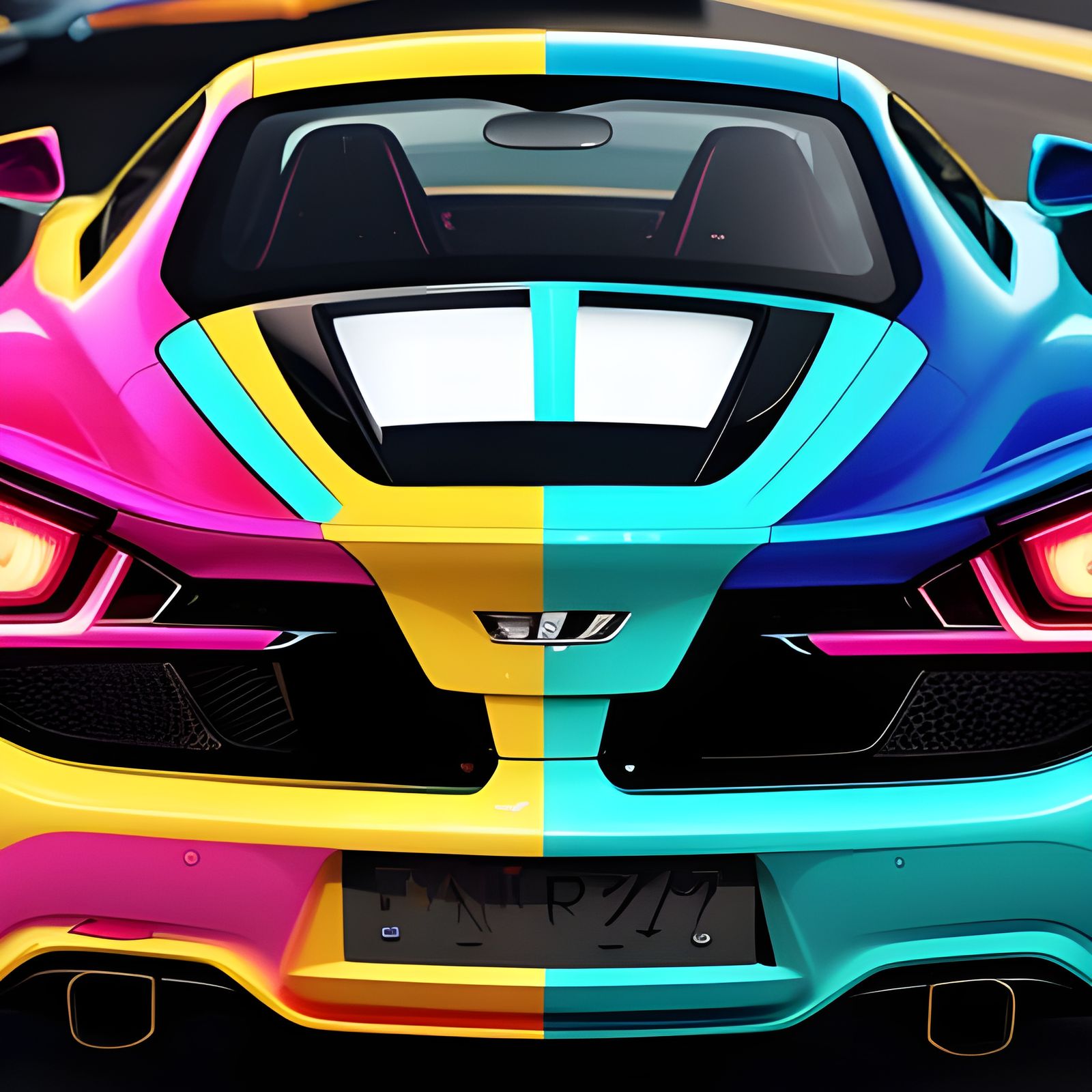 Luxury Car Show Die Cut Artwork