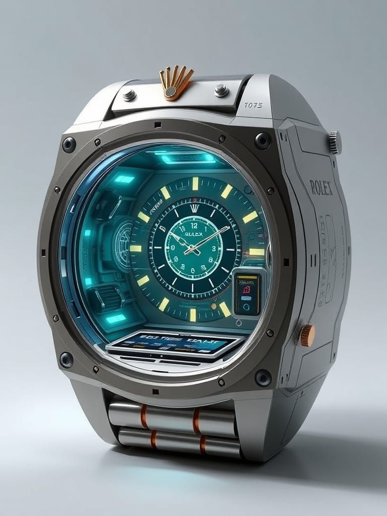 Sci-Fi Rolex Time Machine Schematic and Assembly