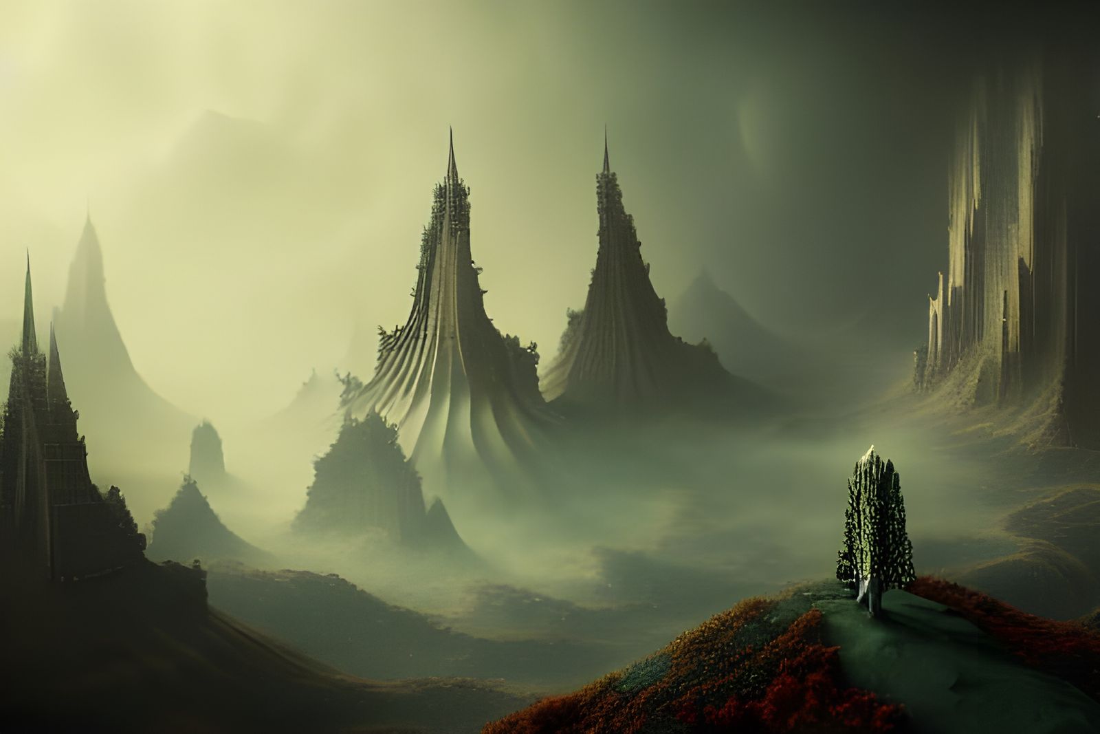 Disintegrating Fractal Soul in Op Art Style