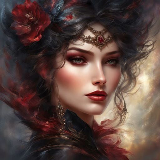 Sparkling Portrait of a French Woman in Lingerie