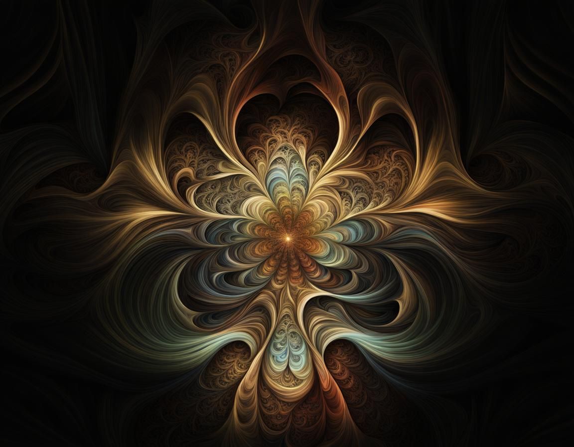 Colorful Fractal Abstract Design