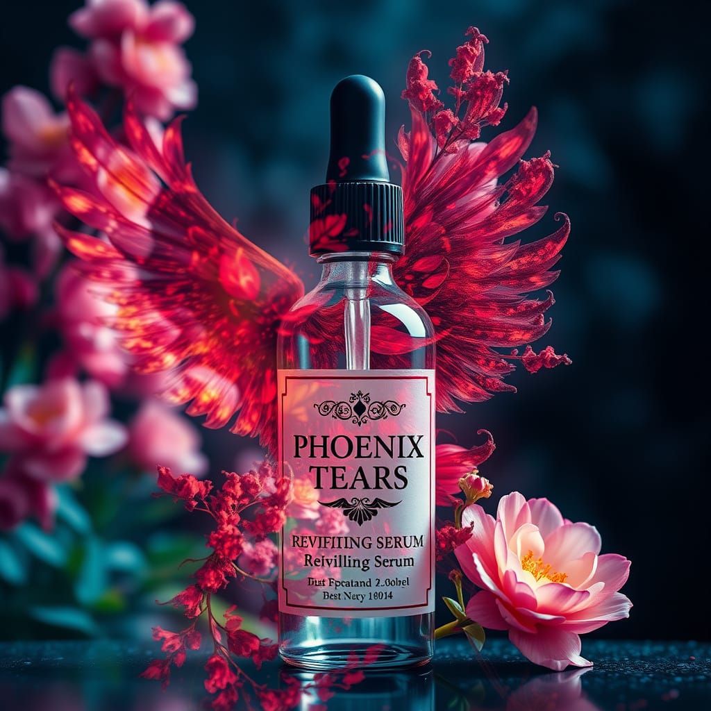 Ethereal Phoenix Tears Revitalization Art