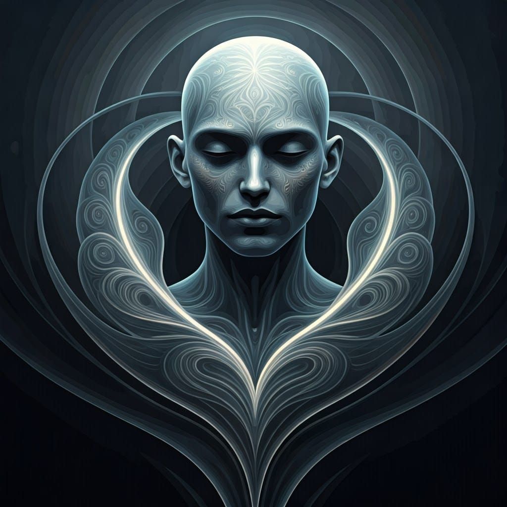 Luminous Androgynous Being: Kalliope in Abstract Fractal Art