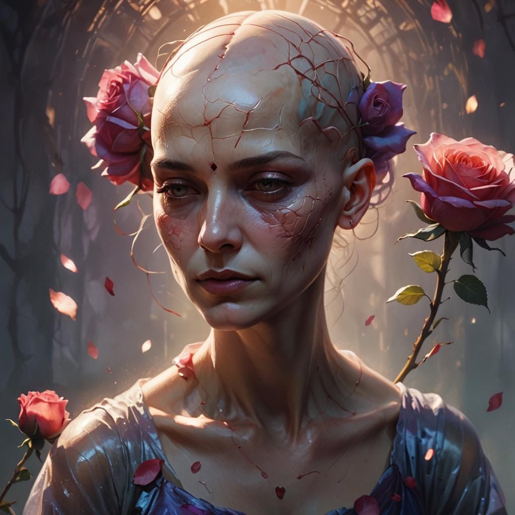 Exposed Brain: A Concept Art Portrait