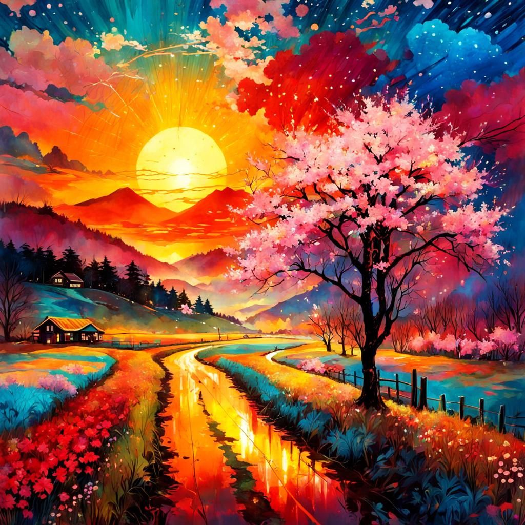 colorful countryside