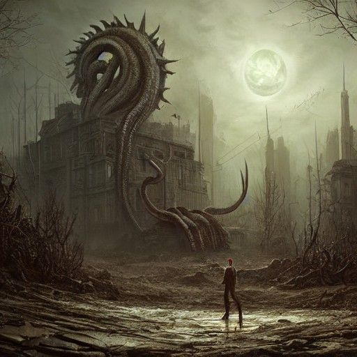 Post-Apocalyptic World Ruined by Lovecraftian God