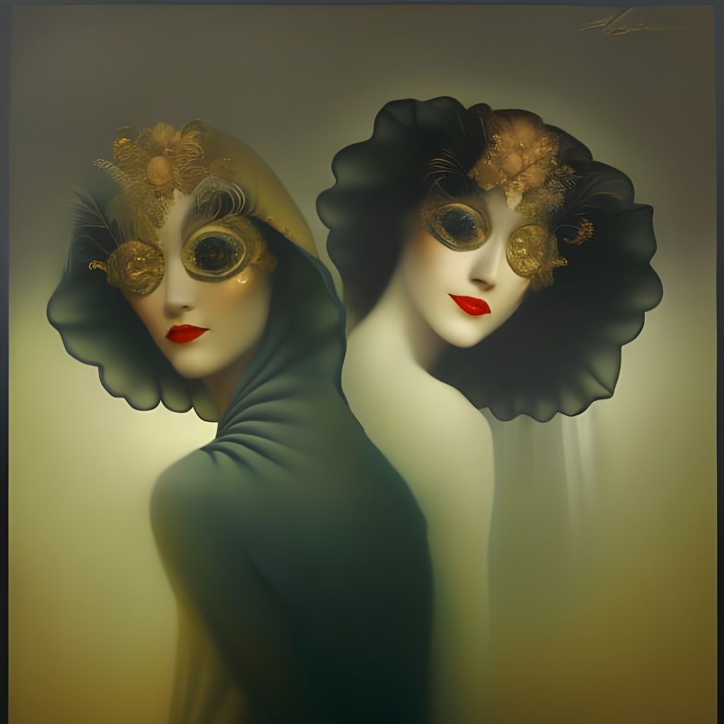 Mask Reveals Face in Hypermaximalist Theatrical Style