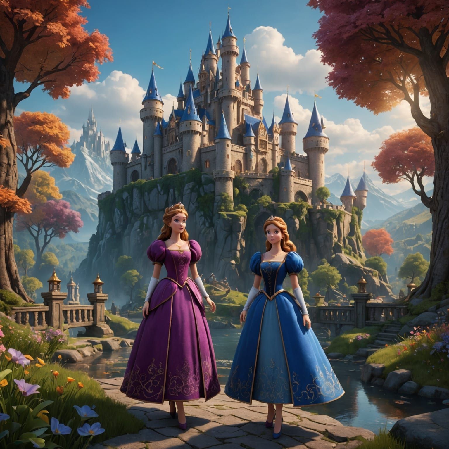 Nintendo Princesses: Detailed Fantasy Concept Art