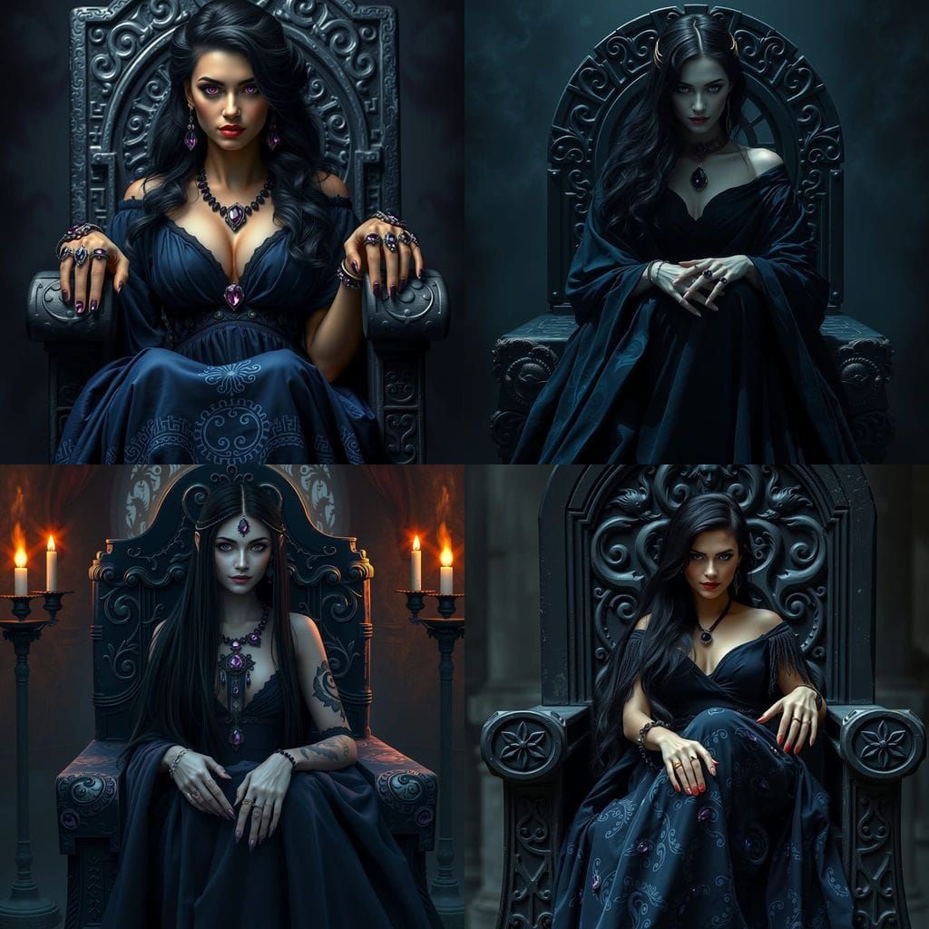 Ethereal Ancient Greek Sorceress in Dark, Mystical Ambiance