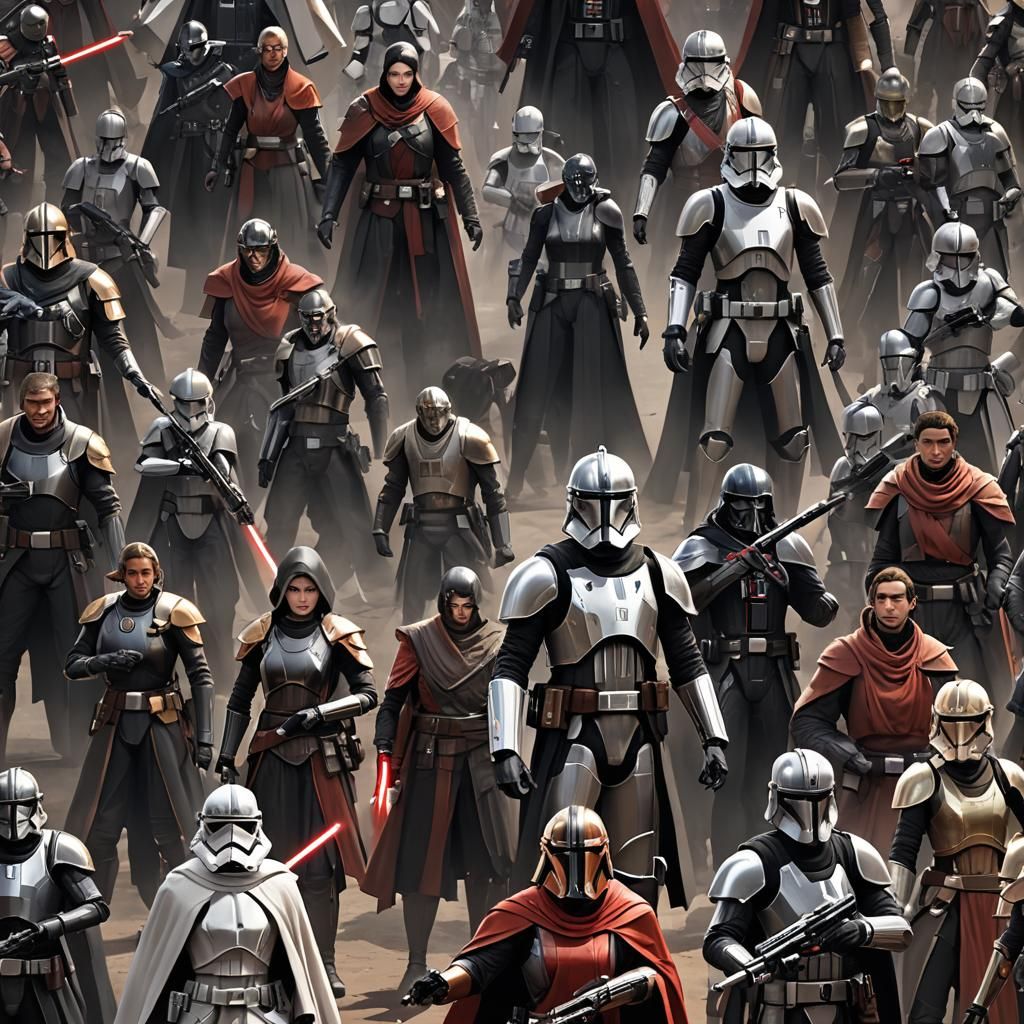 Star Wars Inquisitors in 3D Anime Art