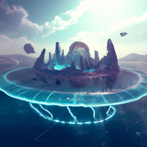 Atlantis in a Jellyfish Bell: Serene Underwater City