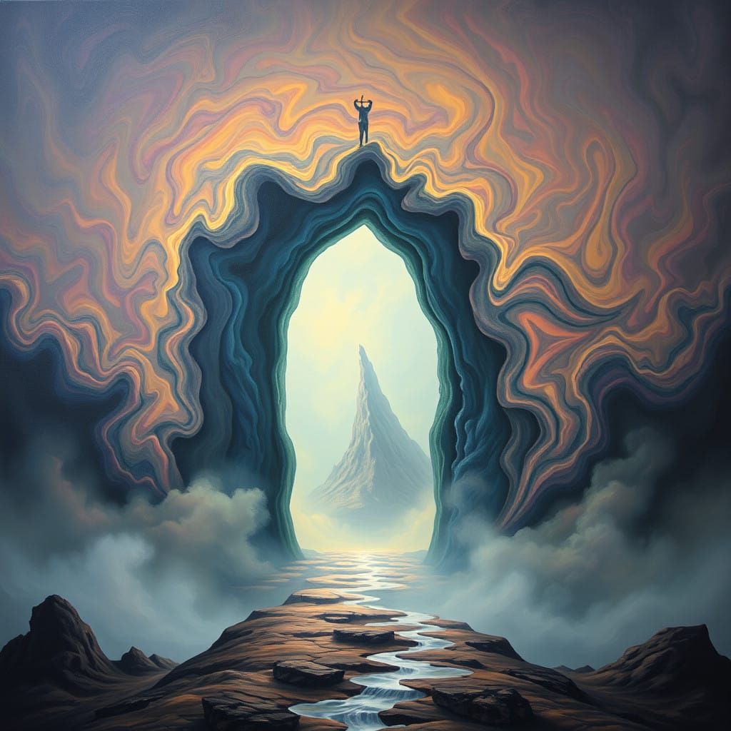 Surreal Dreamscapes Emerge from the Veiled Archway