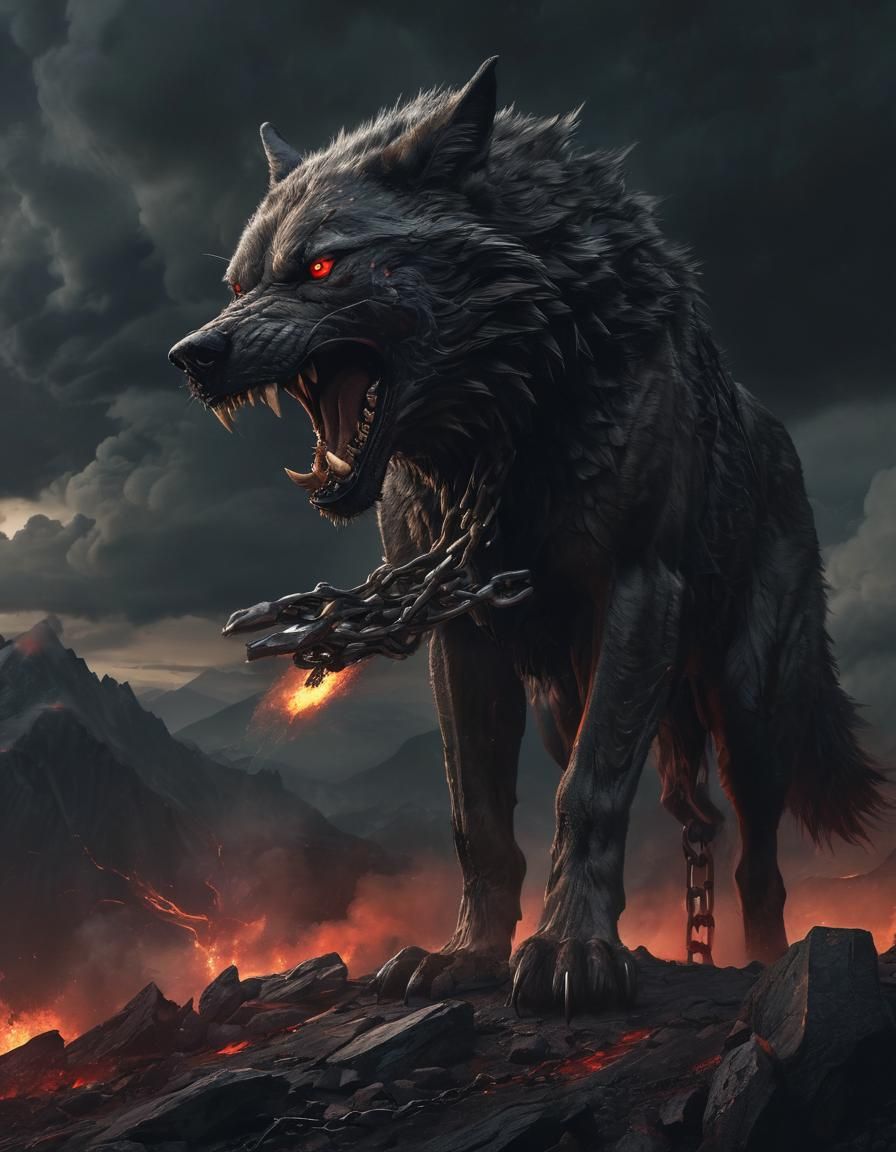 Fenrir Rises: Apocalyptic Wolf of Norse Legend