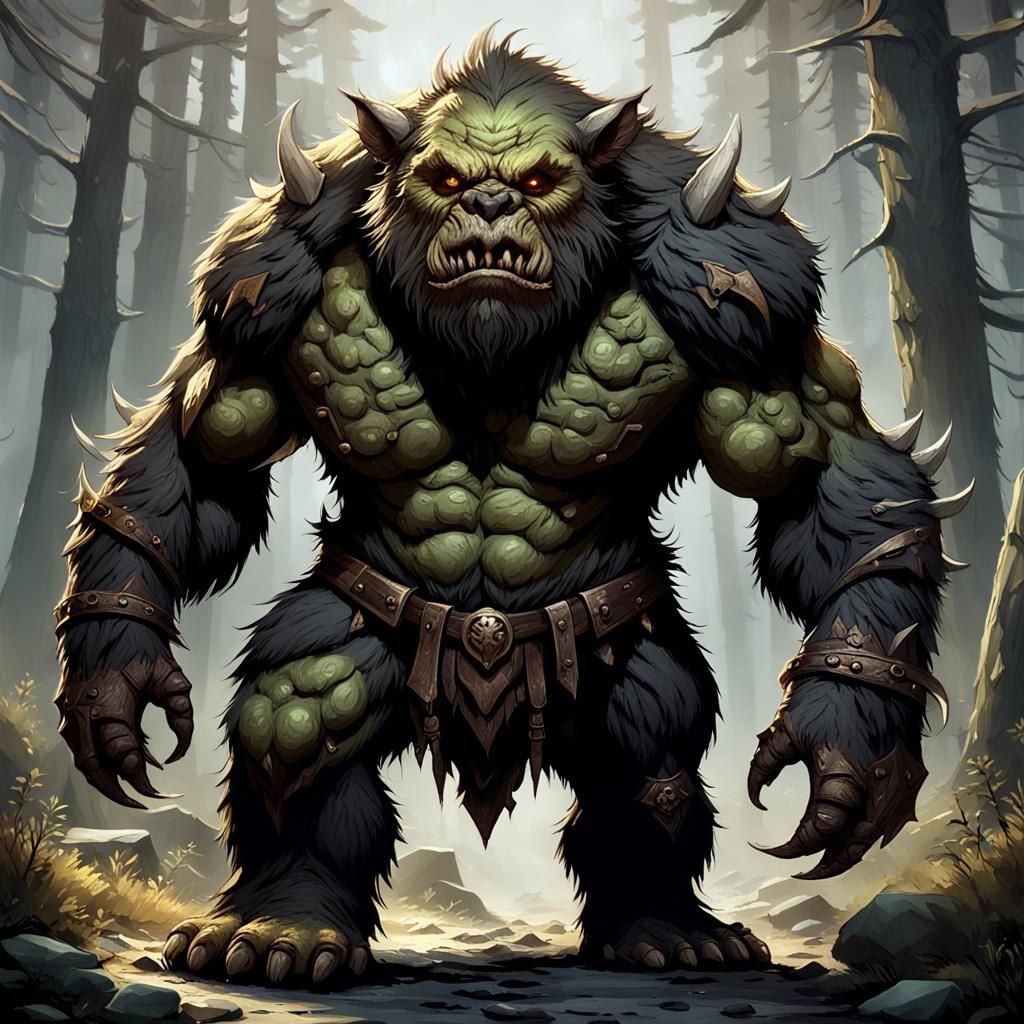 Fearsome Bugbear Concept Art in 8K Resolution