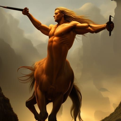 Detailed Centaur in a Fantasy Art Style