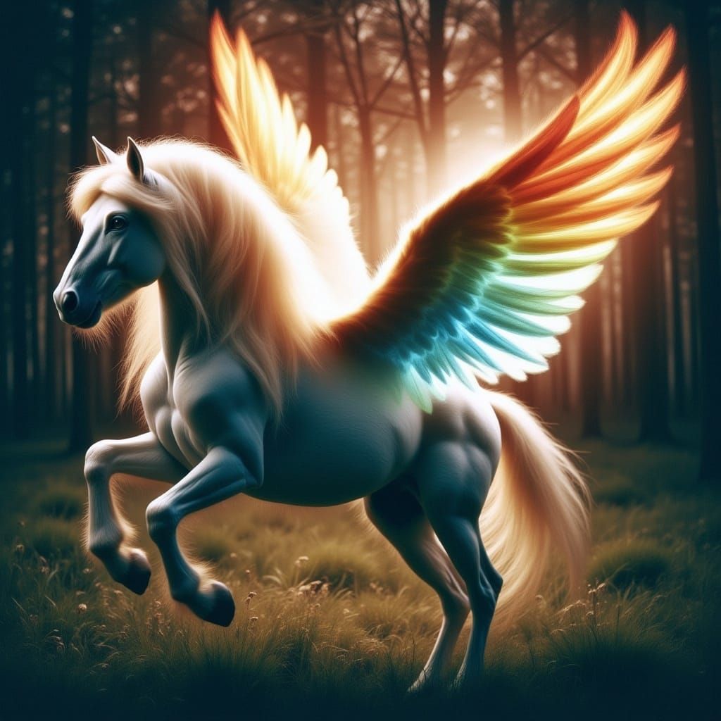 Ethereal Pegasus in Cinematic Glory
