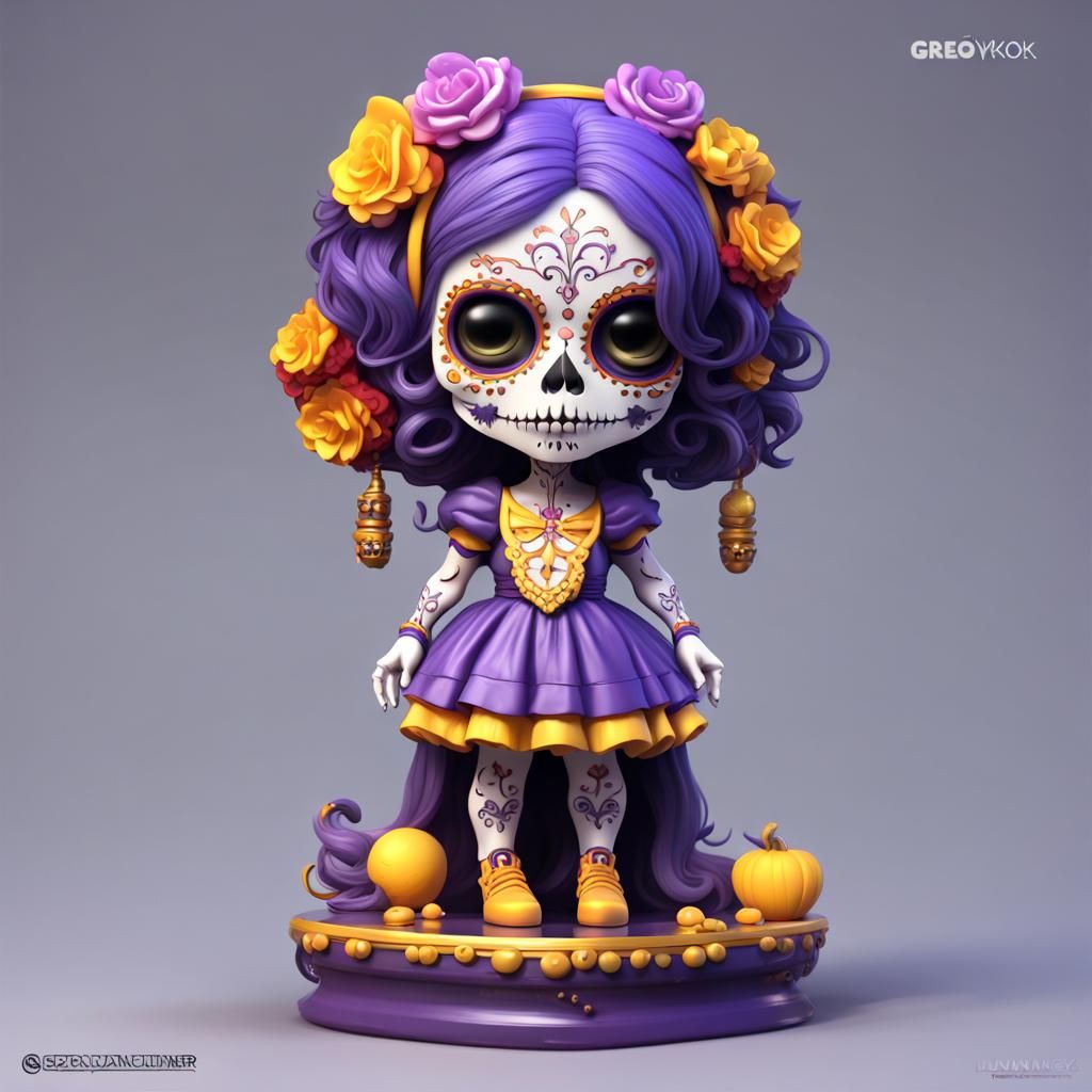 Candy-Skull Bobblehead