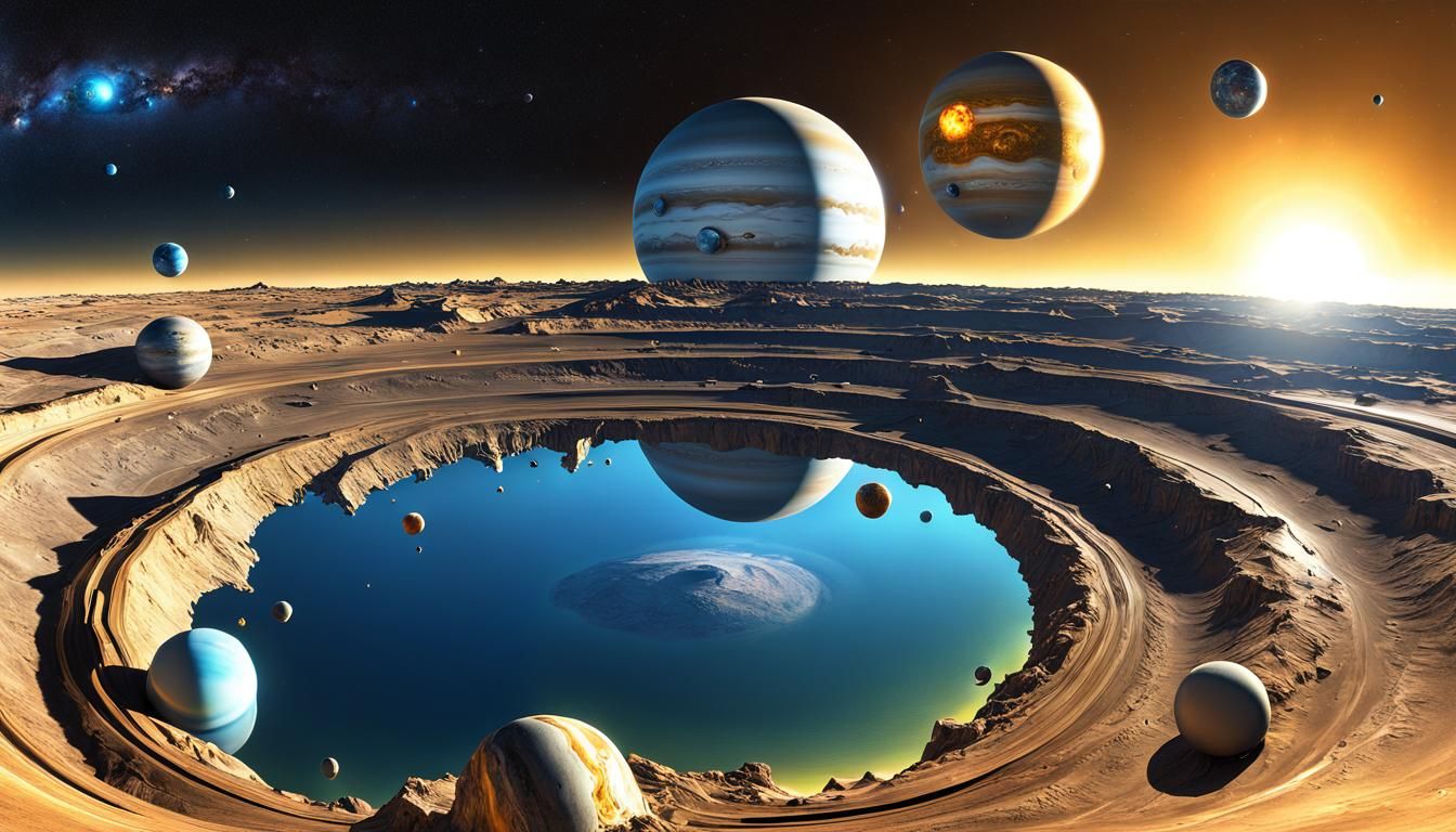 Surreal Solar System: Planets as Time in Oil