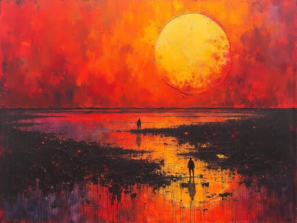 Red Marsh - MJ6 Dark Oil Paint