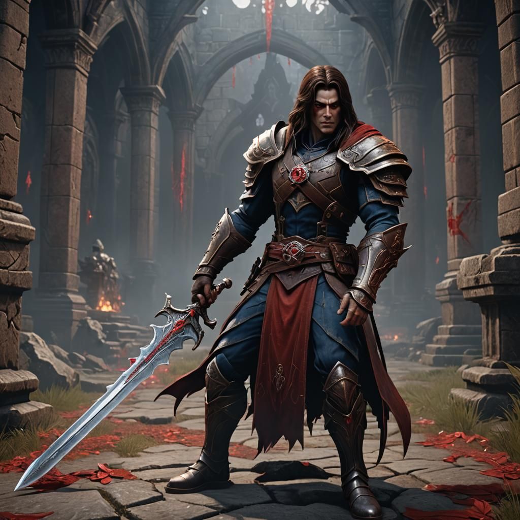 Kain of Coorhagen, as human Knight...