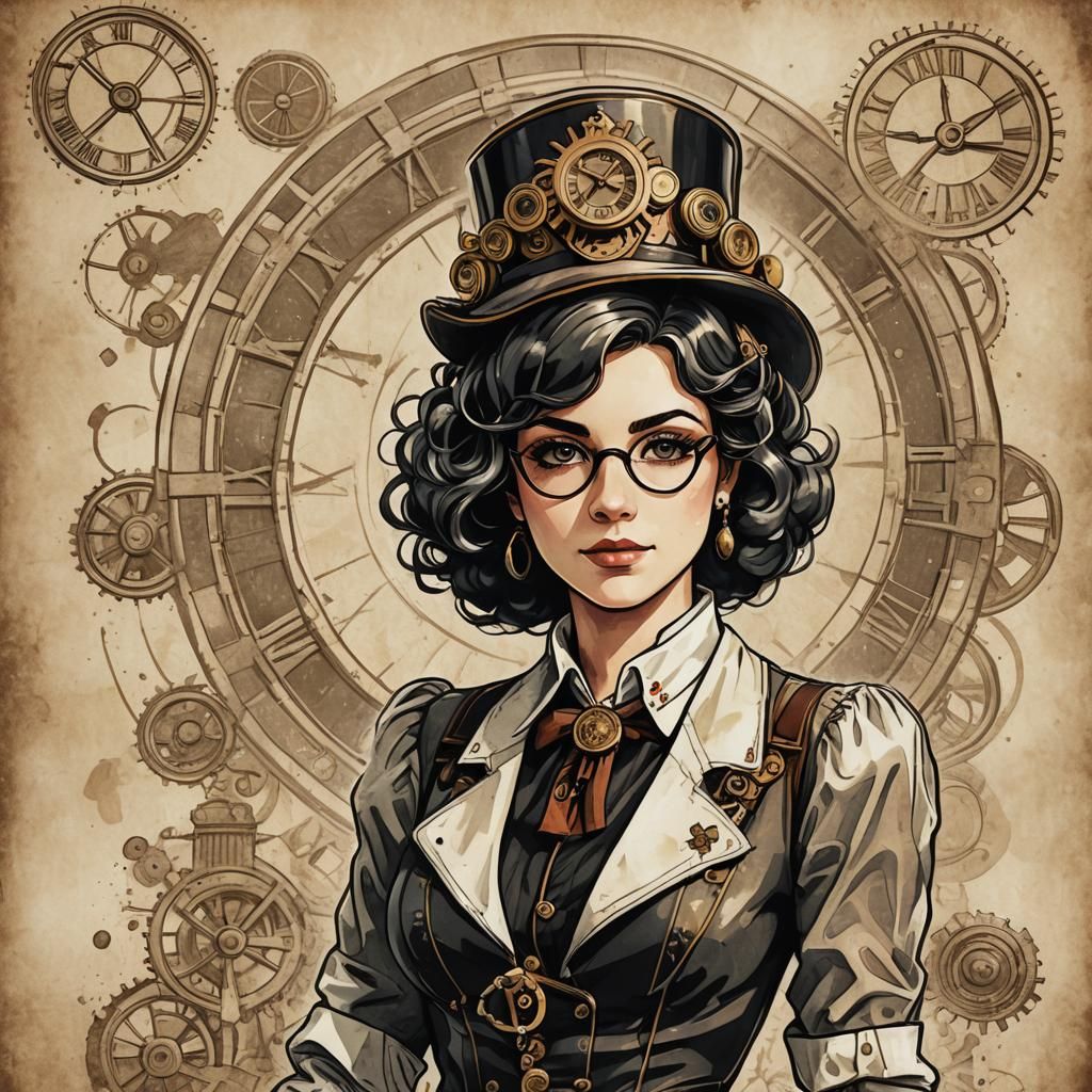 Italian Liberation Day in Steampunk Pop Art