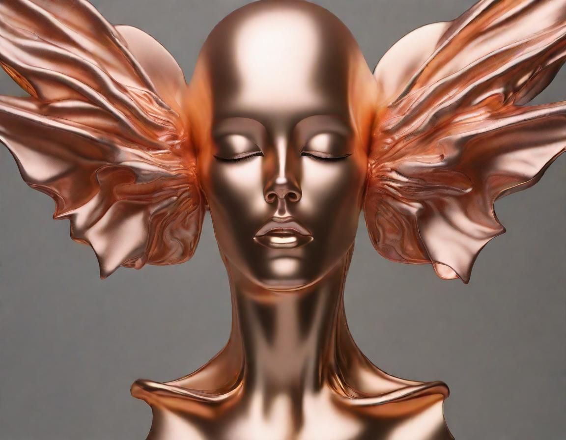 Surreal Nebula Sculpture in Airbrush Style