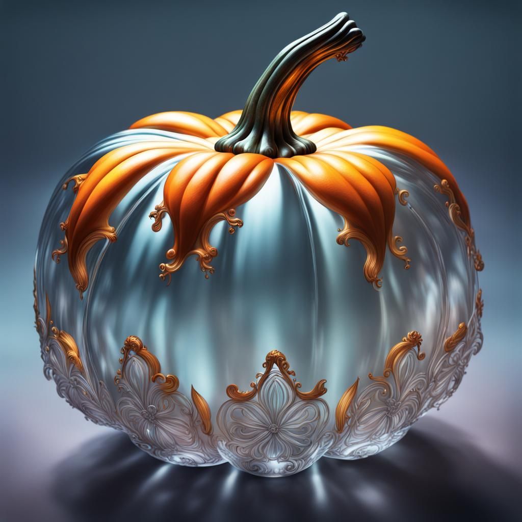 Cinderella with Hyperrealistic Glass Pumpkin, Splash Art