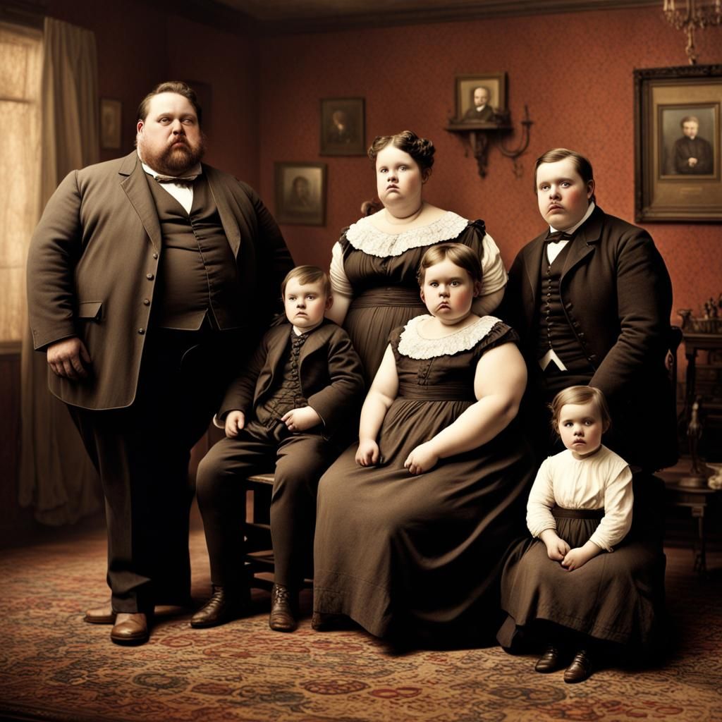 Creepy Historical Family Photo, Late 1800s