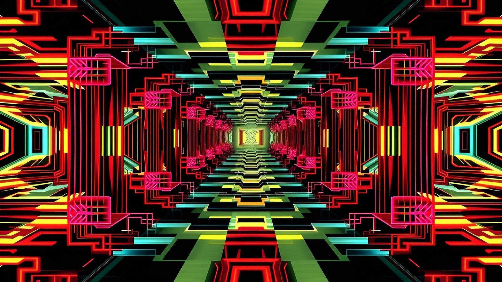 Evolving Recursive Pattern with Visual Interference