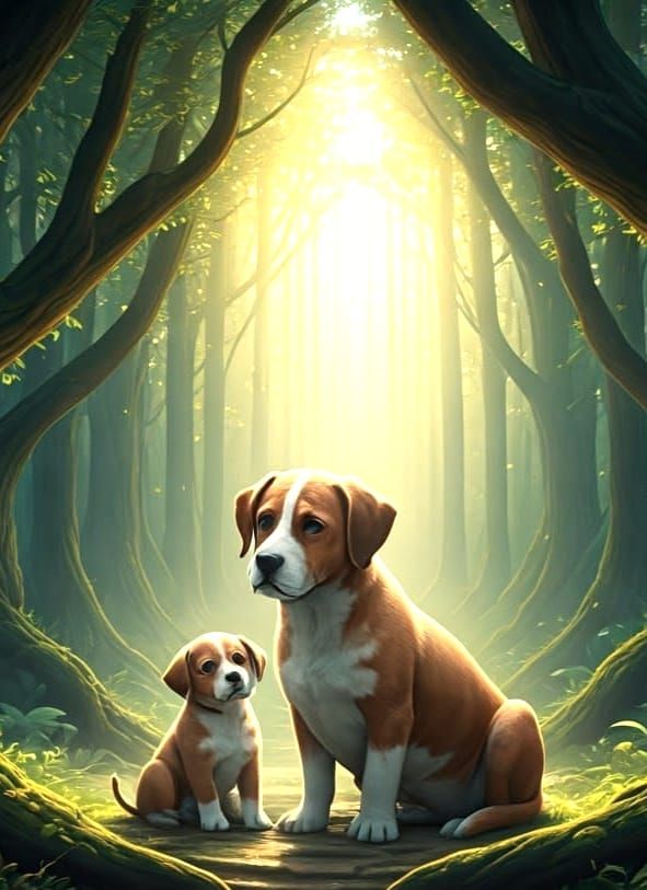 Whimsical Forest Encounter in Stunning 8k Resolution