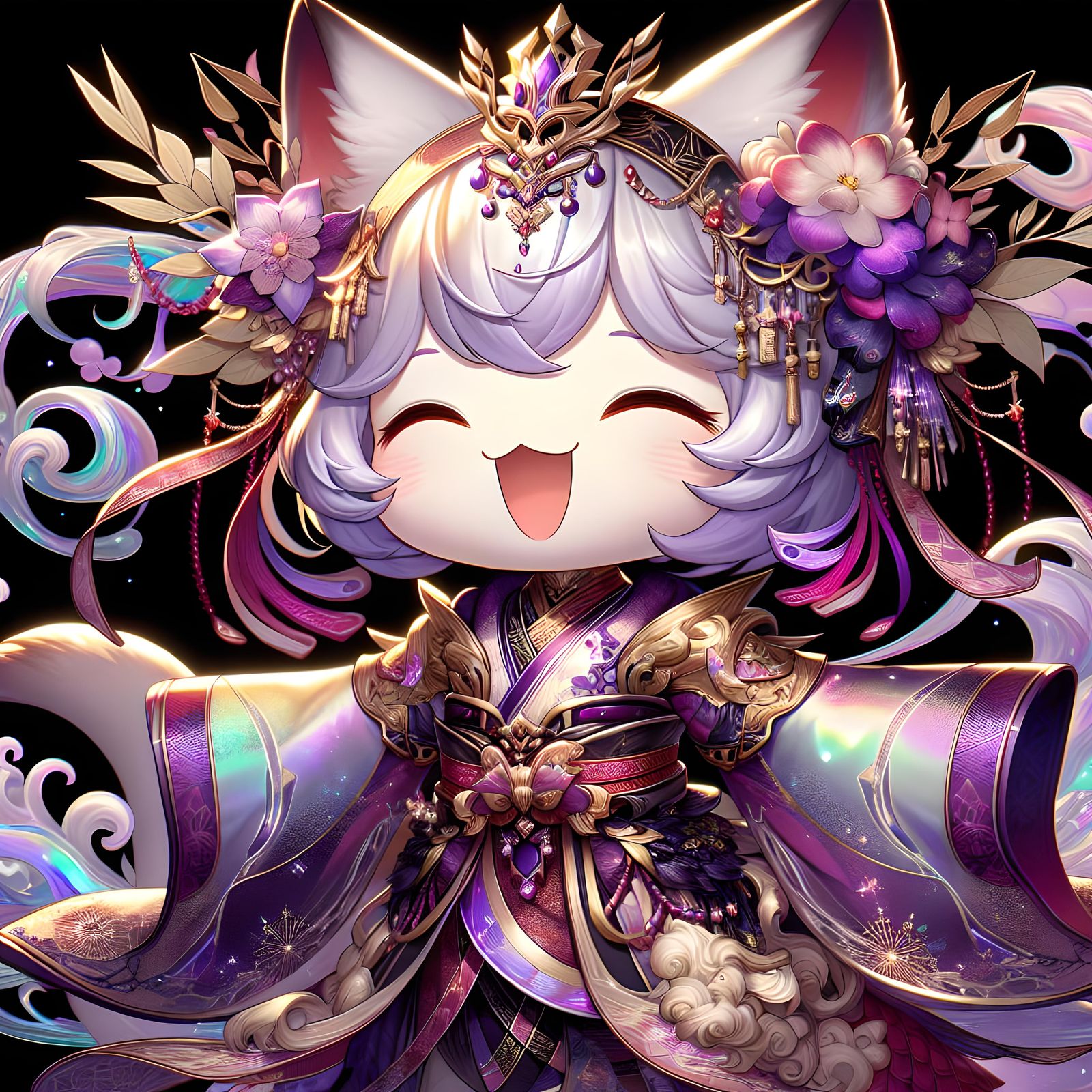 Joyful Neko in Avant-Garde Sixth Dimension Style