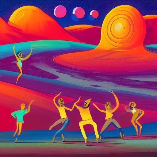 Dance Party on Mars: Extraterrestrial Celebration