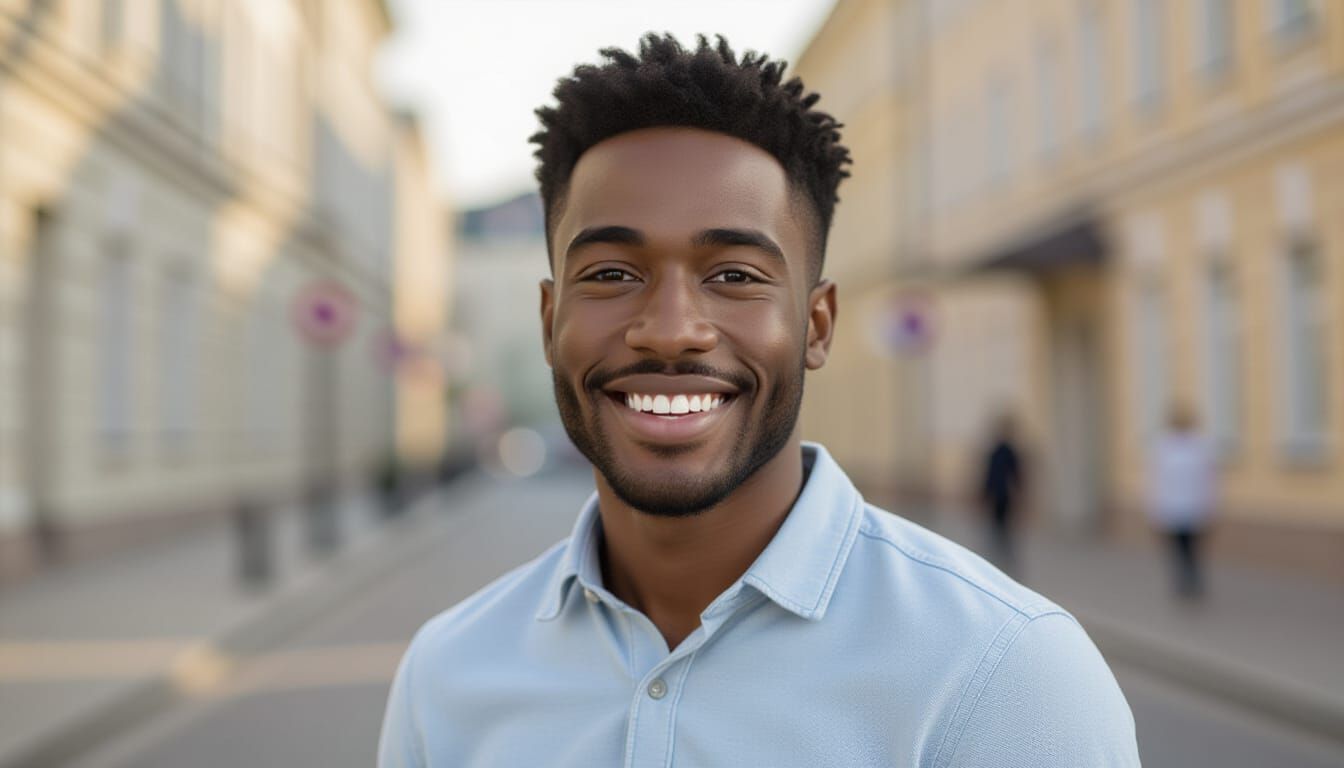 Handsome Young Man from Saint Kitts and Nevis Render
